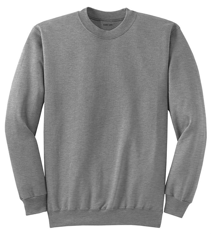 Joe's USA - Men's Big and Tall Ultimate Crewneck Sweatshirts in 20 Colors