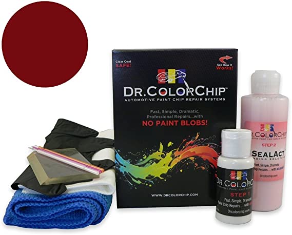 Dr. ColorChip Honda Pilot Automobile Paint - Dark Cherry Pearl R-529P - Squirt-n-Squeegee Kit