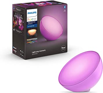 Philips Hue Go 2.0 White and Colour Ambiance Smart Portable Light with Bluetooth, Compatible with Alexa and Google Assistant [Energy Class A Plus]