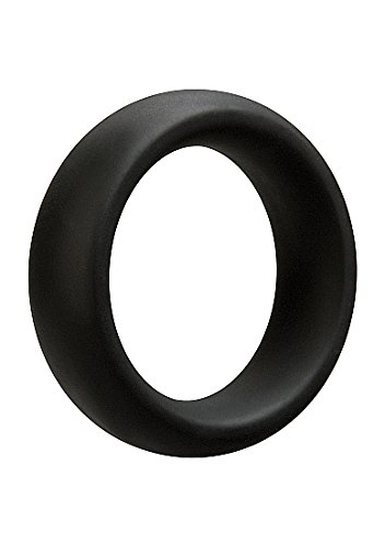 Doc Johnson OptiMALE - Tapered C-Ring - Stretchy Silicone - 45mm Unstretched Inner Diameter - Rounded Edges - Won't Dig Into Skin - Black