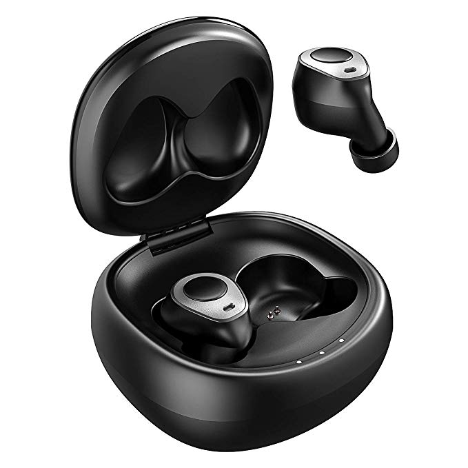 Mpow T3 [Series II] True Wireless Earbuds, IPX6 Waterproof, 24Hrs-Playtime, V5.0 Bluetooth Headphones, Stereo Sound TWS Earbuds with Charging Case, Noise Reduction Mic, Single/Stereo Mode for Workout