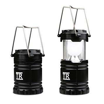 Camping Lantern, TechRise Ultra Bright Collapsible Camping Outdoor Hiking Fish Light Lantern, Battery Powered & Water Resistant