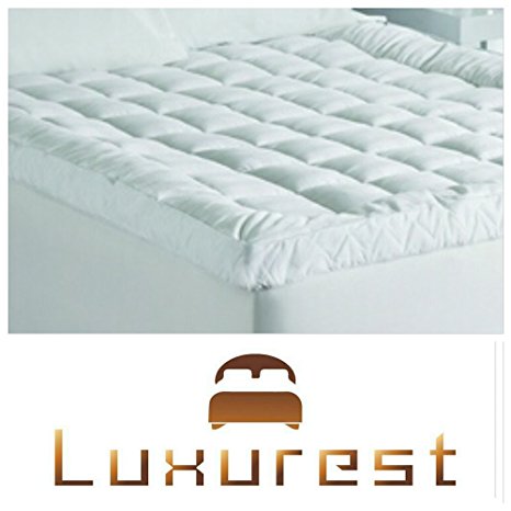 Mattress Pad | Pillow Top Mattress Topper | This Luxurious 400 Thread Count Mattress Pad is a Perfect Combination of Comfort and Support to Improve Your Current Mattress and Quality of Sleep.
