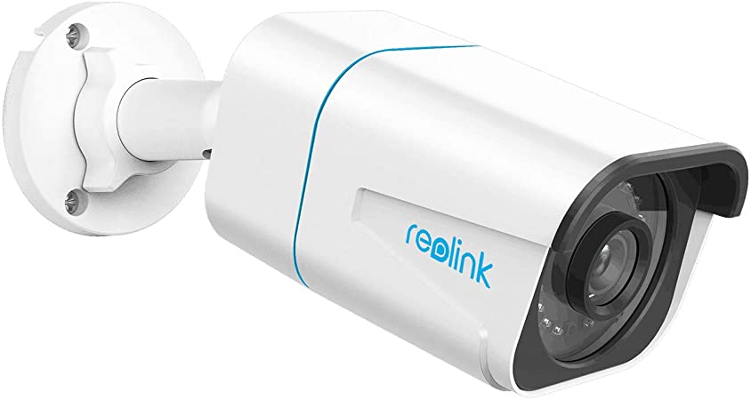 Reolink 4K Outdoor Security Camera, Smart Human/Vehicle Detection Work with Google Assistant PoE IP Camera, 256GB Micro SD Storage for 24/7 Recording(not Included), RLC-810A