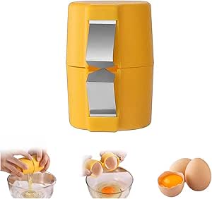 Egg Shell Opener, 2025 New Egg Cracker for Raw Eggs, Hard Boiled Egg Peeler Egg Cube Egg Separator Handheld Tool, Stainless Steel Eggshell Breaker Egg Shell Cutter Kitchen Gadgets