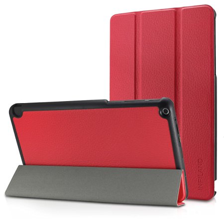 Infiland NVIDIA SHIELD Tablet K1 Case - Slim Shell Case Cover For 2015 Nvidia Shield K-1 8.0-Inch (Newest Version) / 2014 NVIDIA Shield 2 Tablet 8-Inch (with Auto Wake/Sleep Feature), Red