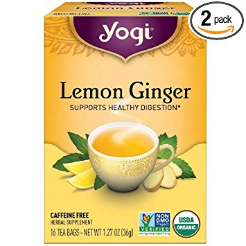 Yogi Tea Lemon Ginger Tea Bags 16 ea ( pack of 2)