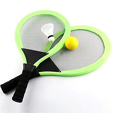 TOYMYTOY Badminton Tennis Rackets and Ball Set Kids Play Game Toy Random Color