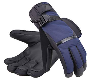 Andorra Men's Thinsulate Insulated Touchscreen Ski Gloves with Zippered Pocket