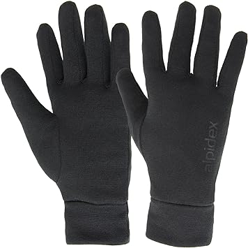 ALPIDEX Under Gloves Lightweight Running Thin Lining Warm Winter Thermal Interior Second Skin Two Breathable