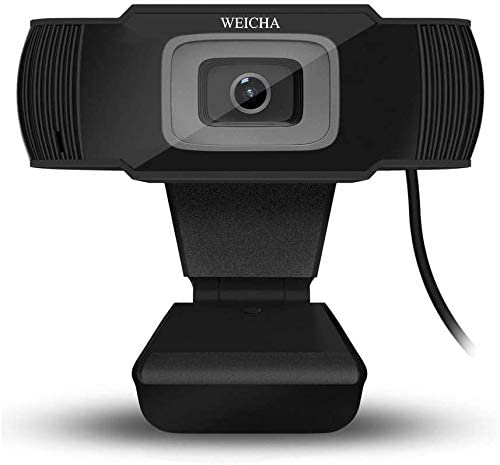 1080P HD Webcam with Microphone, Webcam for Conferencing, Laptop or Desktop Webcam, USB Computer Camera for Mac, Free-Driver Installation Fast Autofocus 5 Million Pixels Black