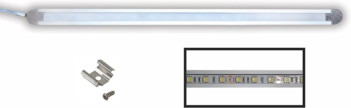 PureOptics LED 12" LED Under Cabinet Lighting Kit, Natural Daylight, Plugs Into Wall (VUC004)