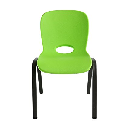 Lifetime 80473 Kids Stacking Chair (4 Pack), Lime Green