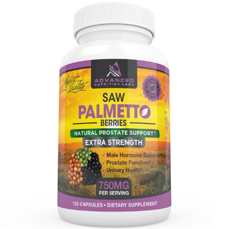 Saw Palmetto Extra Strength 1500 mg Per Day 120 Capsules