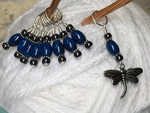 Dragonfly Knitting Jewelry Set- Gift for Knitters