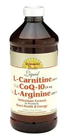 Liquid L-Carnitine with CoQ-10 plus L-Arginine Lemon-Lime, 16 fl oz, From Dynamic Health