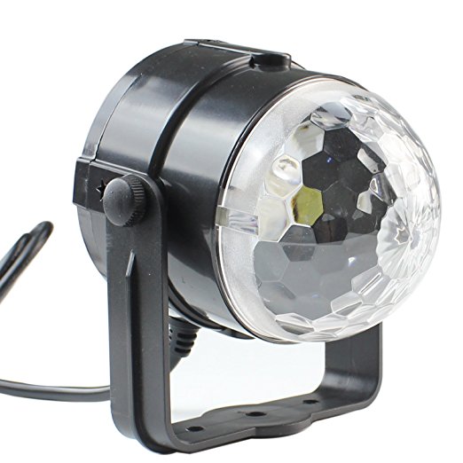 PMS Mini Disco Crystal Ball LED Stage Light for Disco Party Club Bar Dj Lighting