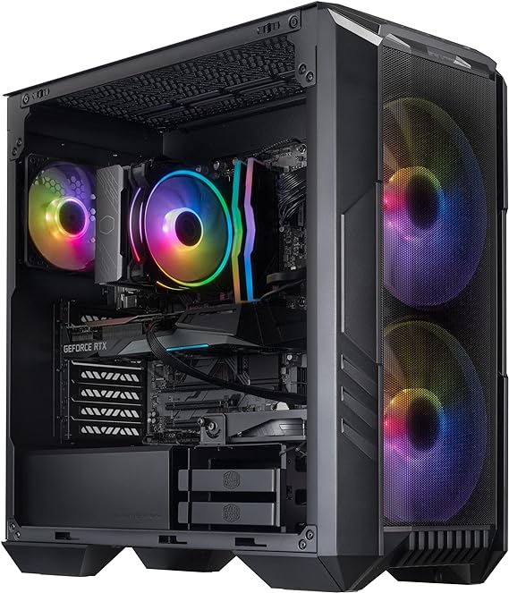 Cooler Master HAF 5 Pro High Performance Gaming PC - Intel i5 12400F - NVIDIA GeForce RTX 4060 Ti - 16GB DDR4 3200MHz - 1TB M.2 NVMe SSD – WiFi - Windows 11 - Desktop Computer