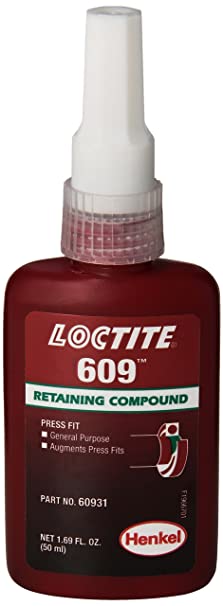 Loctite 609 442-60931 50ml Retaining Compound, General Purpose, Green Color