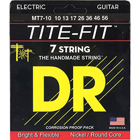 DR Strings Tite Fit Electric Round Core 7 String 10-56