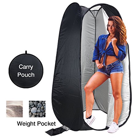 PARTYSAVING 6 FT Portable Privacy Outdoor Pop-up Room Tent Camping Shower Toilet Beach Park