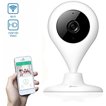 Wireless IP Camera,Misafes Wi-Fi IP Camera Webcam Mini Baby Pet Monitor Home Security Cameras Wireless Spy Network 2-Way Audio Motion Detection,Surveillance Webcam System For IOS Android (720p HD)