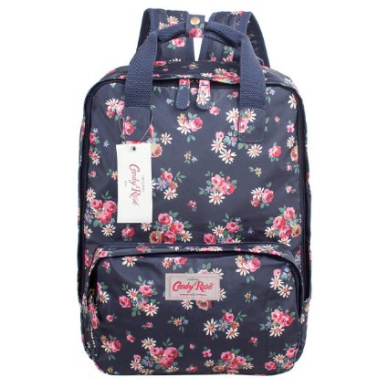 Candy Rose Vintage Floral Print Women Backpack Handbag Travel Bag School Bag for Girls RC107