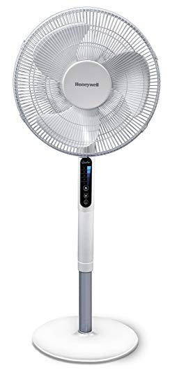 Honeywell HSF600WE Advanced Quietset Oscillating Stand Fan with Noise Reduction Technology