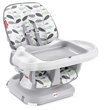 Fisher-Price SpaceSaver High Chair - Climbing Leaves, convertible infant-to-toddler dining chair