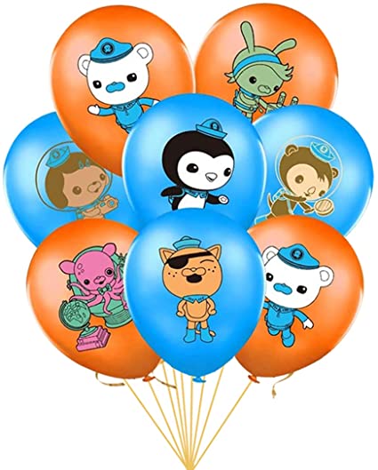21pcs The Octonauts balloons, The Octonauts birthday party decoration, The Octonauts theme party supplies.