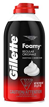 Gillette Foamy Shaving Cream, Regular - 11 oz (Pack of 3)