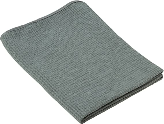 Chemical Guys MIC_781_01 Waffle Weave Gray Matter Microfiber Drying Towel (25 in. x 36 in.)