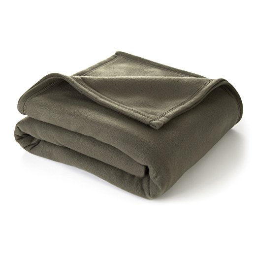 Martex Super Soft Fleece Blanket - Twin, Warm, Lightweight, Pet-Friendly, Throw for Home Bed, Sofa & Dorm - Basil