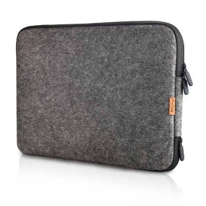 ProCase 13 - 13.5 Inch Felt Laptop Sleeve Case Bag for Macbook Pro Air, Surface Book and Most 12" 13" Dell HP Acer ASUS Toshiba Lenovo Chromebook Ultrabook Notebook -Black