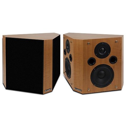 Fluance SXBP High Definition Bipolar Surround Sound Wide Dispersion Speakers for Home Theater