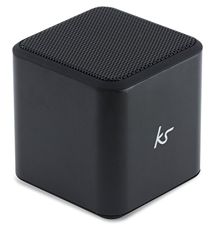 KitSound Cube Universal Bluetooth Wireless Portable Speaker, Compatible with Smartphones - Black