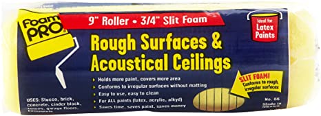 FOAM PRO 00066 9" Slit-Foam Rough Coater Paint Roller