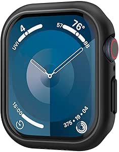 Spigen Thin Fit Designed for Apple Watch Series 10 46mm Case Thin Hard PC Case for Apple Watch Series 10 Case 46mm (2024) - Black