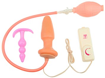 Anal Butt Plug and Pump by Primal Juice - Vibrating Inflatable Balloon Pump for Inflation and Stimulation, Enhance Your Sexual Experience Now!