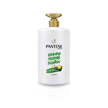 Pantene Advanced Hairfall Solution, Silky Smooth Care Shampoo, Pack of 1, 1000ML, Green