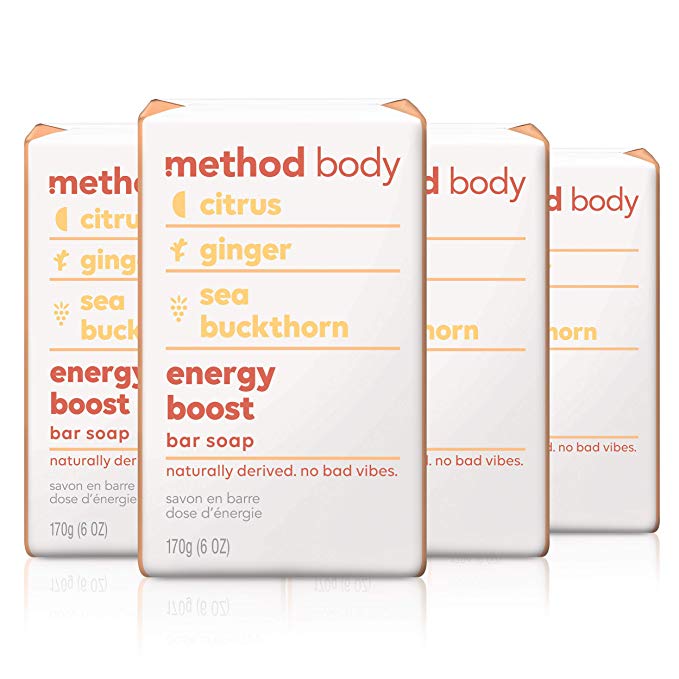 Method Experiential Bar Soap, Energy Boost, 4 Count