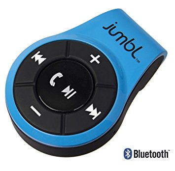 Jumbl™ Bluetooth 4.0 Hands-Free Calling & A2DP Audio Streaming Adapter/Receiver for 3.5mm Devices with Multipoint Technology – Converts Wired 3.5mm Headphones into Wireless Music Streaming Stereo Earphones – w/Built-In Mic - Micro USB Charging - Blue
