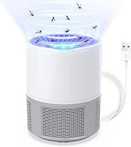 Lampe Anti Moustique, Electrique Anti Moustique Exterieur Intérieur, USB Tue Mouche Electrique Piege a Moustique, Tueur d'Insectes Pas Bruit Tueur de Moustiques Efficace