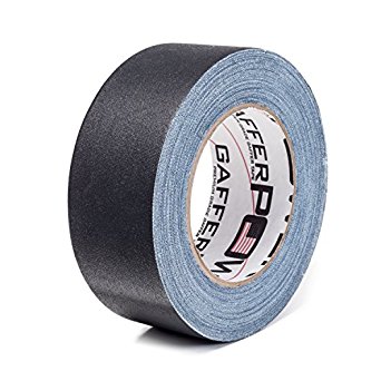REAL Professional Premium Grade Gaffer Tape by Gaffer Power - Made in the USA - Black (  Colors) 2 Inch X 30 Yards - Heavy Duty Gaffer's Tape - Non-Reflective - Multipurpose - Better than Duct Tape.