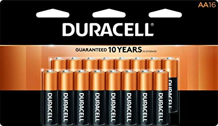 Duracell - CopperTop AA Alkaline Batteries - long lasting, all-purpose Double A battery for household and business - 16 count