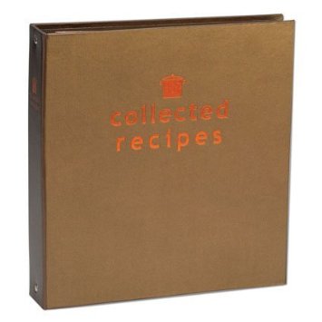 Create Your Own Collected Recipes Cookbook - Brown and Copper