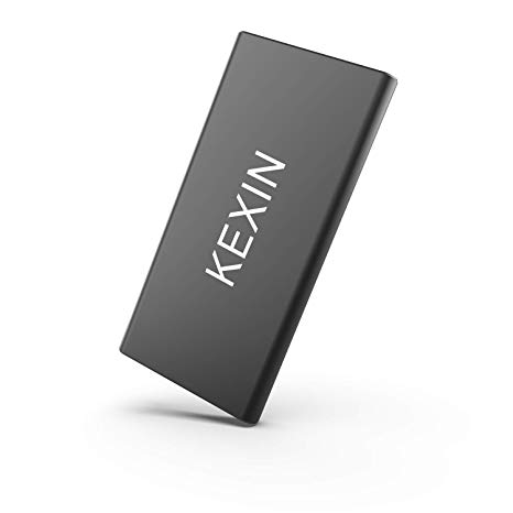 KEXIN 240GB Portable External SSD Drive USB 3.0 High Speed Read & Write up to 400MB/s & 300MB/s External Storage Ultra-Slim Solid State Drive for PC, Desktop, Laptop, MacBook Black