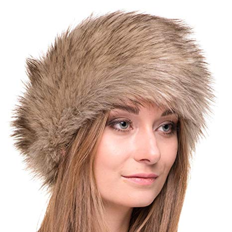 Futrzane Winter Faux Fur Headband for Women - Like Real Fur - Fancy Ear Warmer