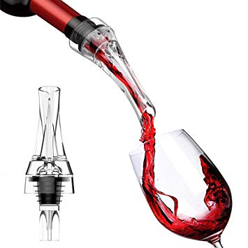 Nevsetpo Wine Aerator Breather Pourer Non-drip Decanter Spout Gift Set for Party, Barware and Bar Gadget Wine Accessory