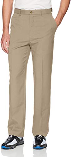 PGA TOUR Men's Flat Front Golf Pant with Expandable Waistband